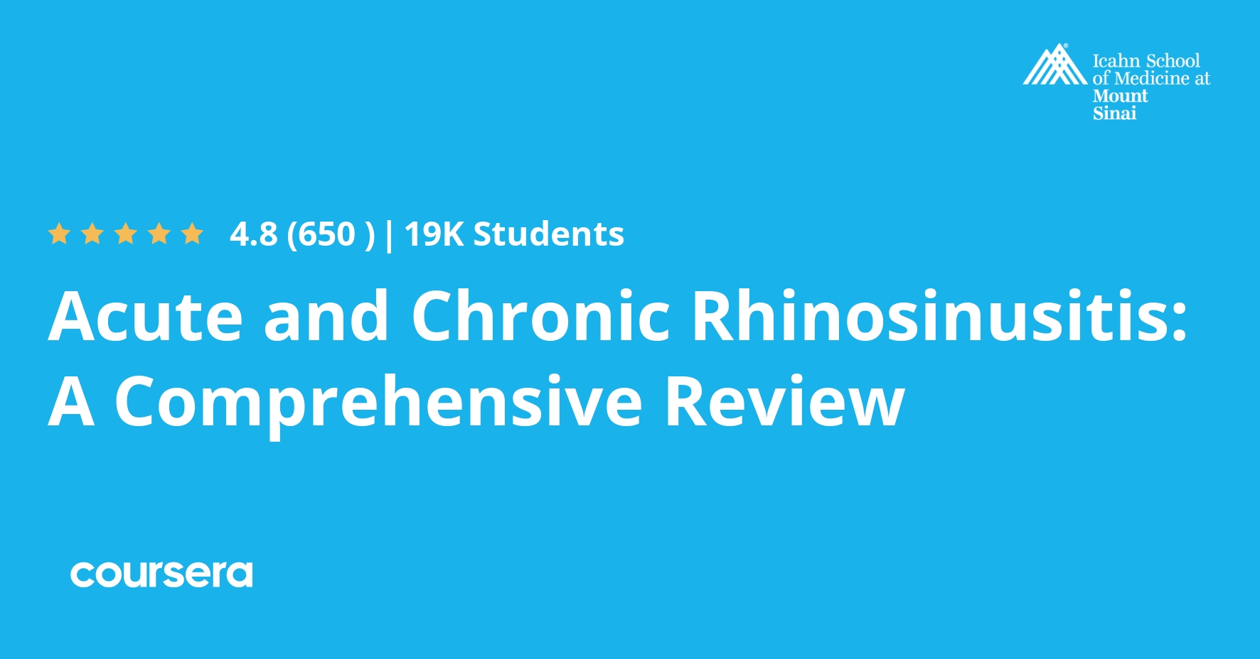 Acute And Chronic Rhinosinusitis A Comprehensive Review Coursya