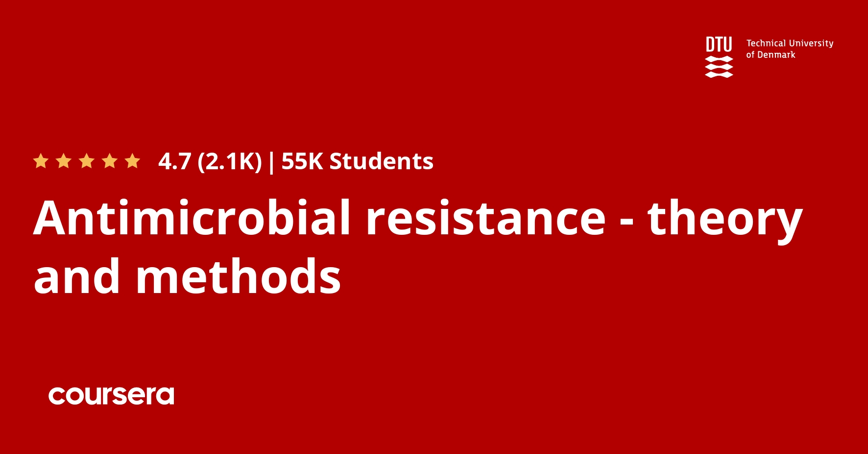 Antimicrobial resistance theory and methods Coursya