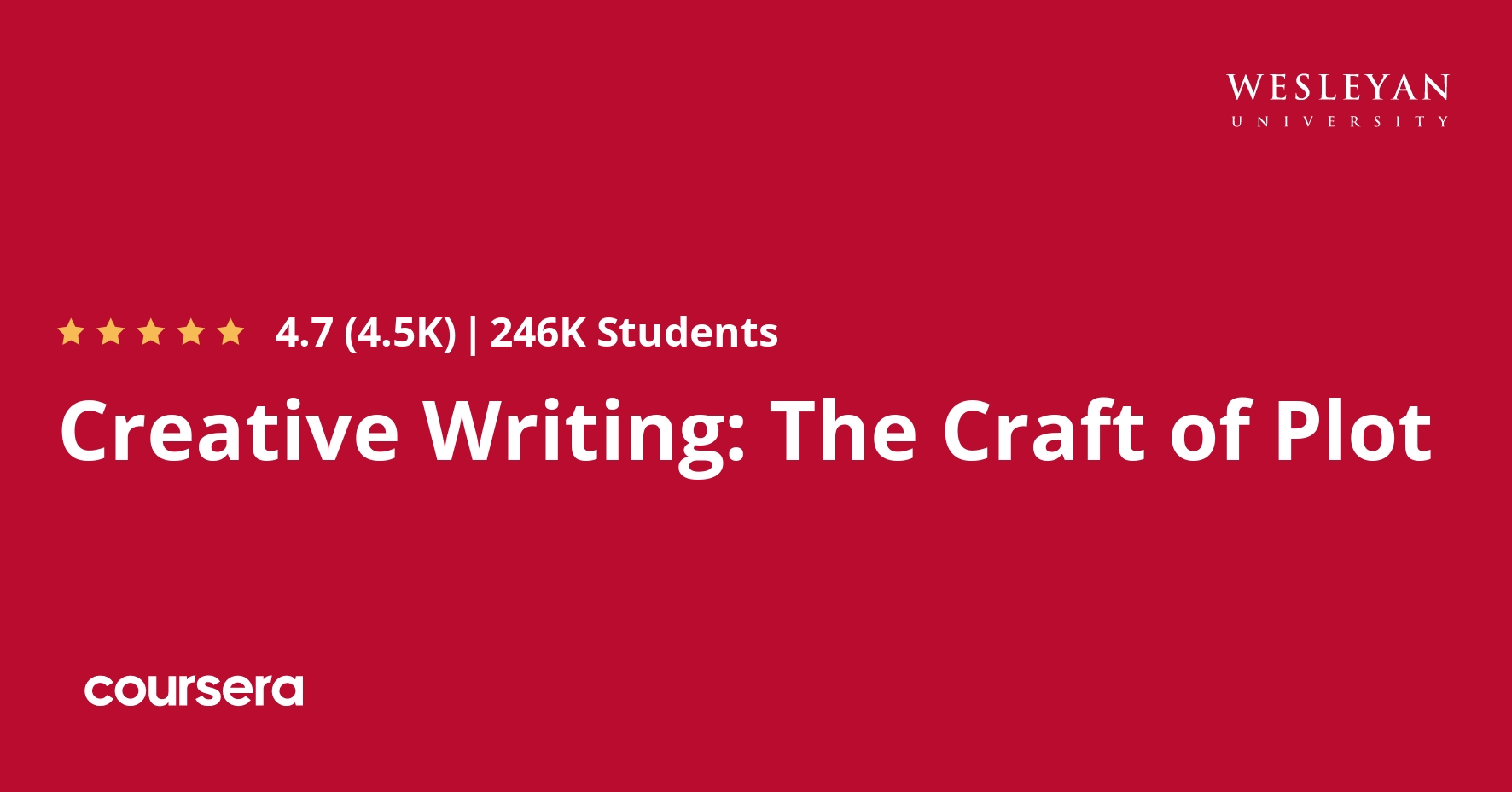 creative writing the craft of plot