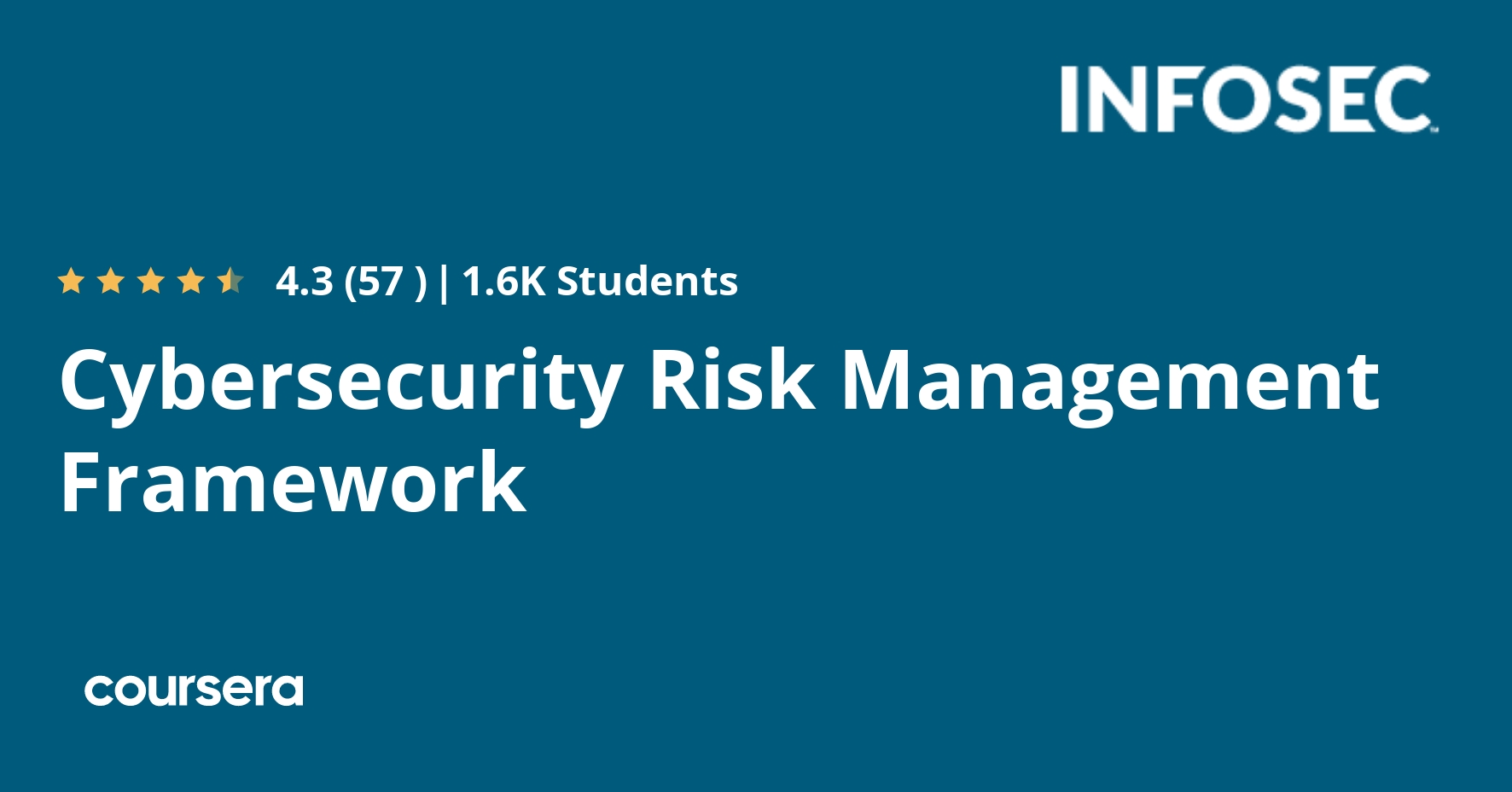 Cybersecurity Risk Management Framework Specialization Coursya