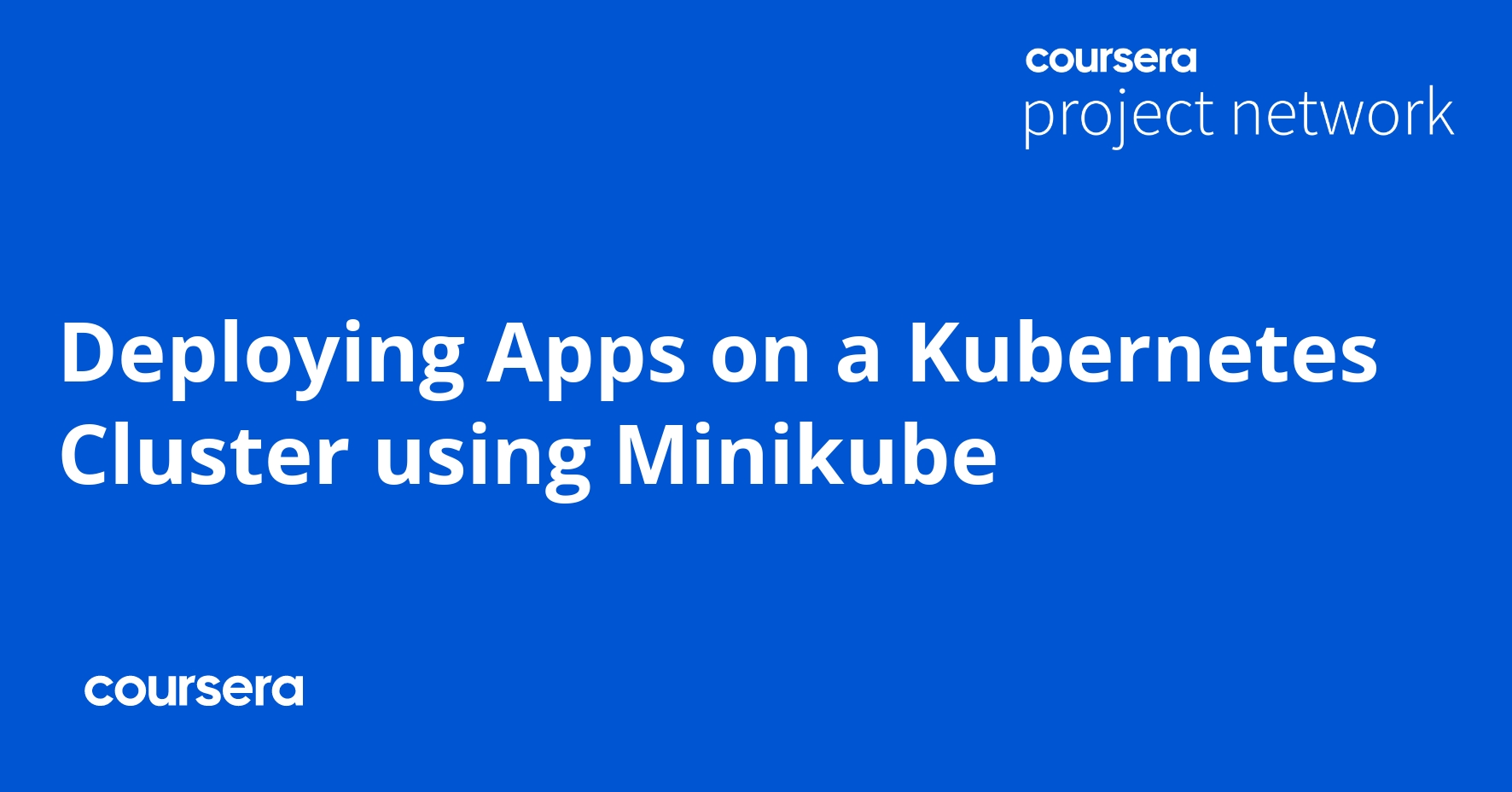 Deploying Apps on a Kubernetes Cluster using Minikube - Coursya