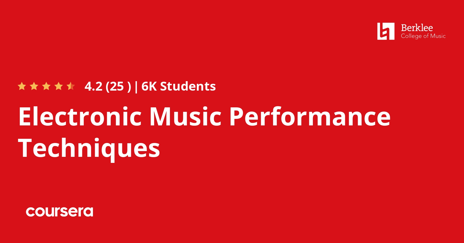 Electronic Music Performance Techniques Coursya