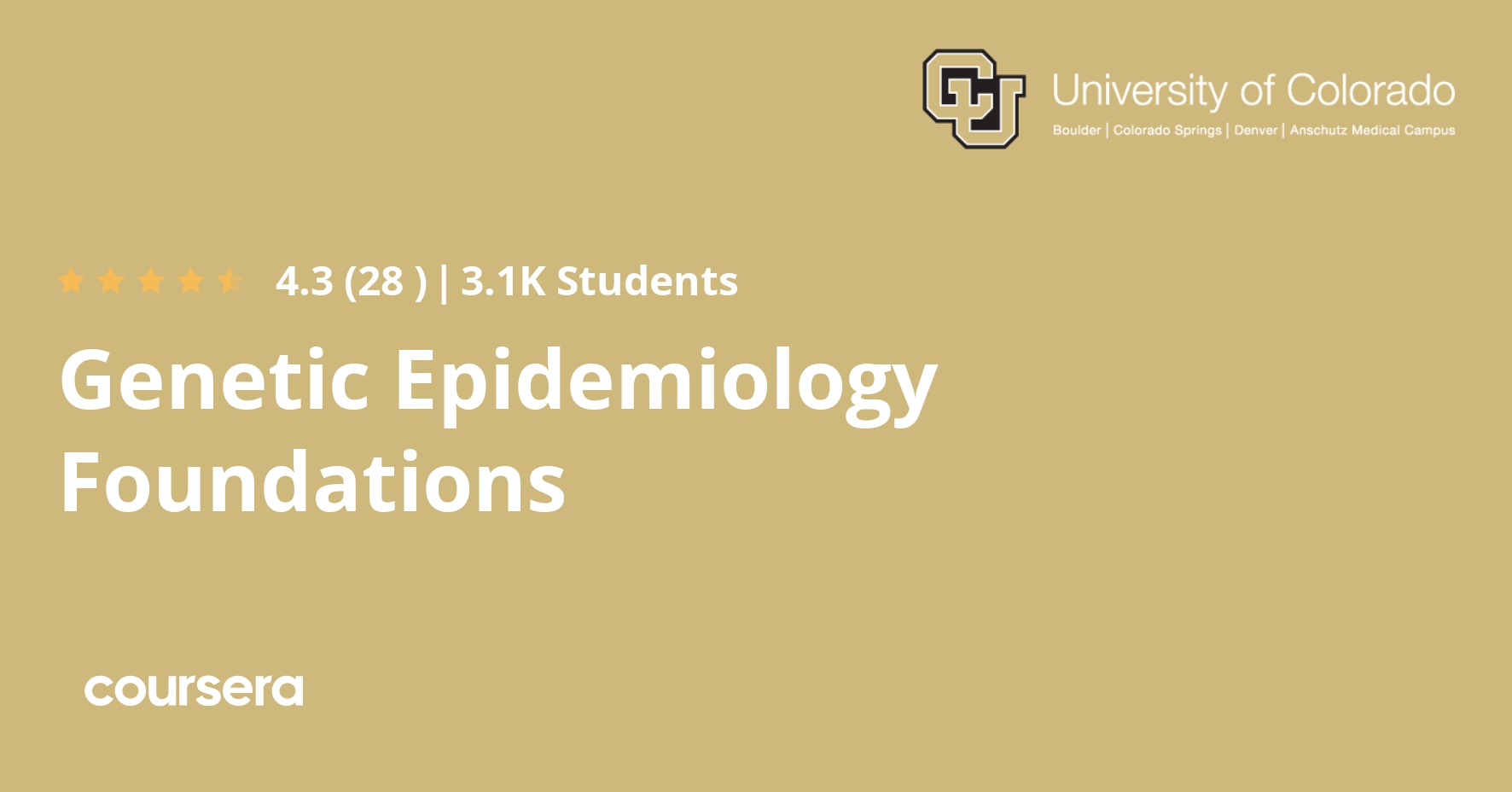 Epidemiology Foundations Coursya