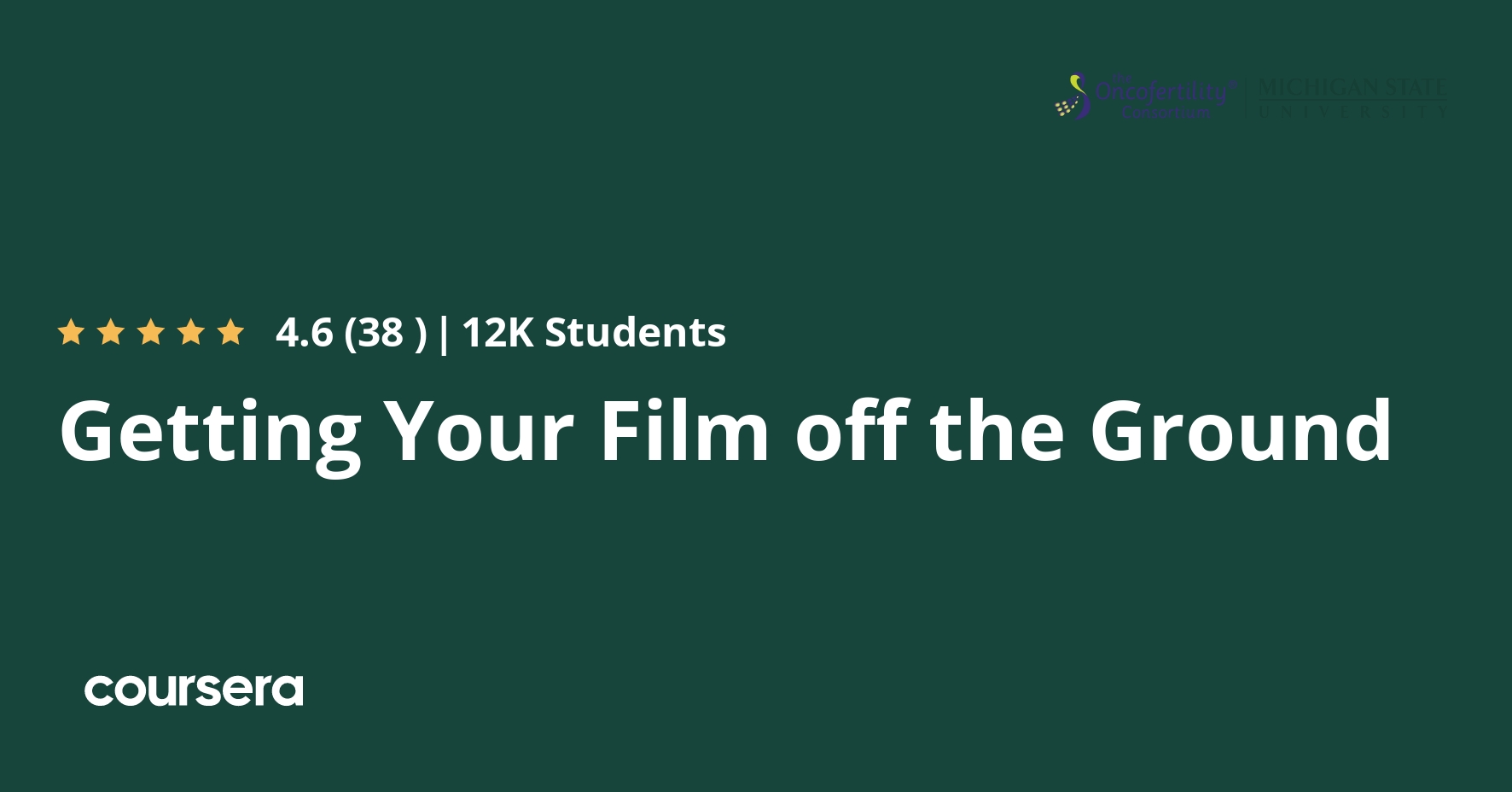 Getting Your Film off the Ground Coursya