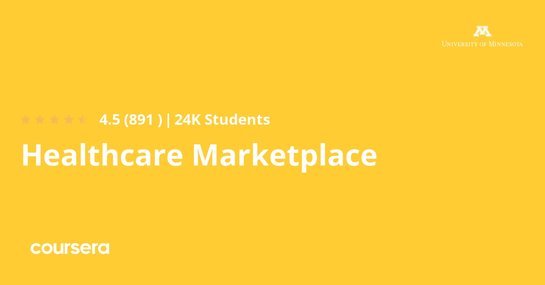Healthcare Marketplace Specialization Coursya