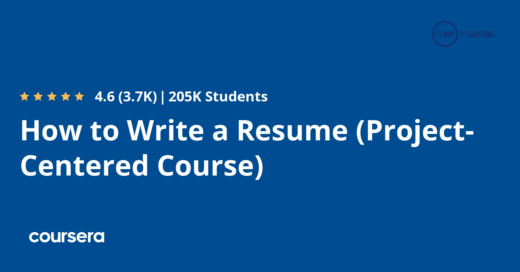 how to write a resume (project centered course)