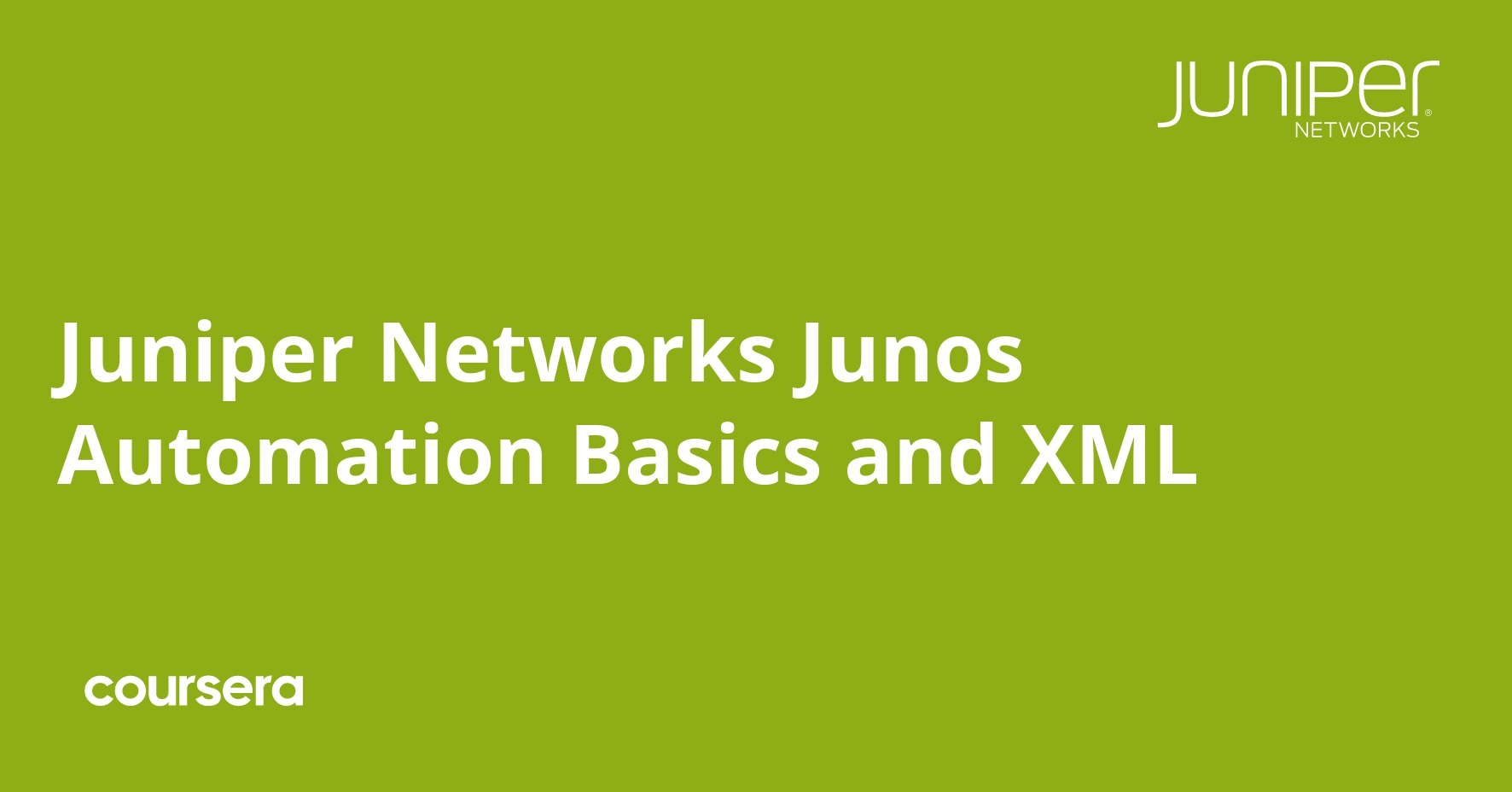 Juniper Networks Junos Automation Basics and XML Coursya