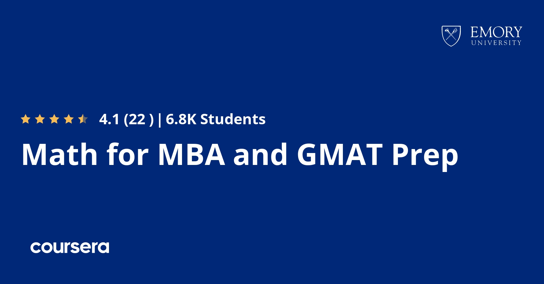 Math for MBA and GMAT Prep Coursya