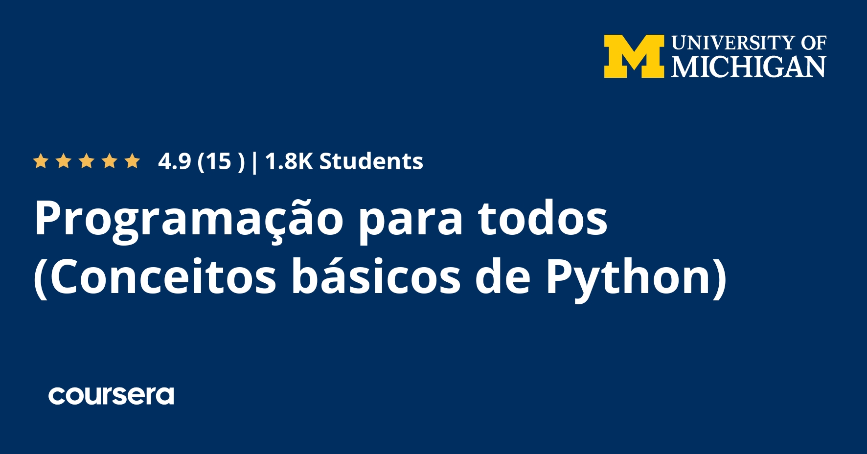 Programação para todos (Conceitos básicos de Python) - Coursya