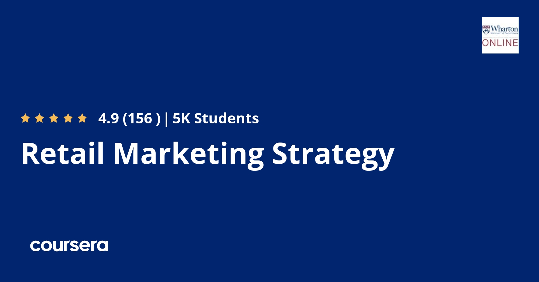 Retail Marketing Strategy Coursya