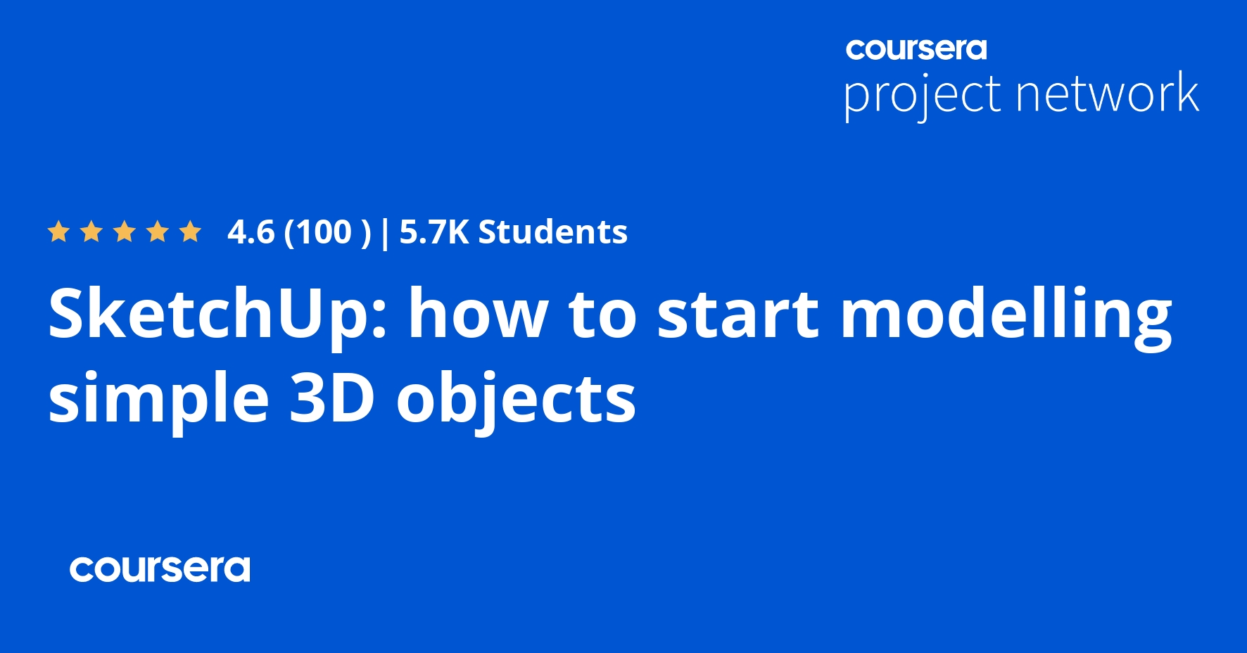 SketchUp how to start modelling simple 3D objects Coursya