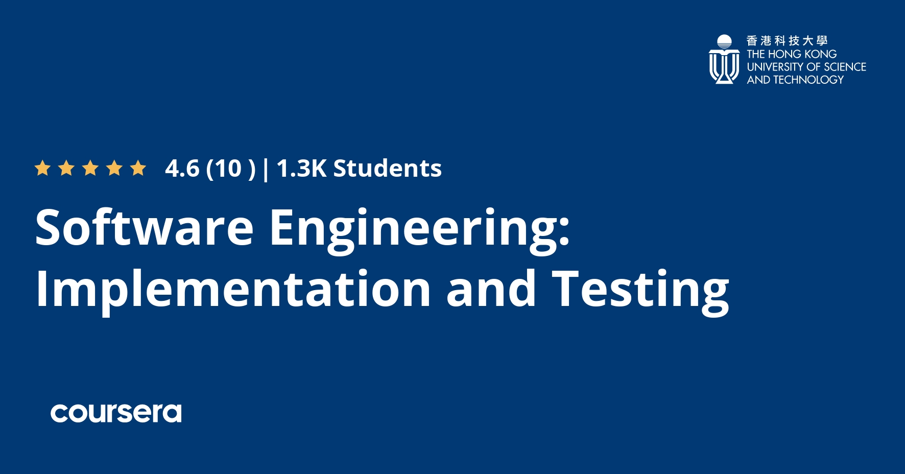Software Engineering: Implementation and Testing - Coursya