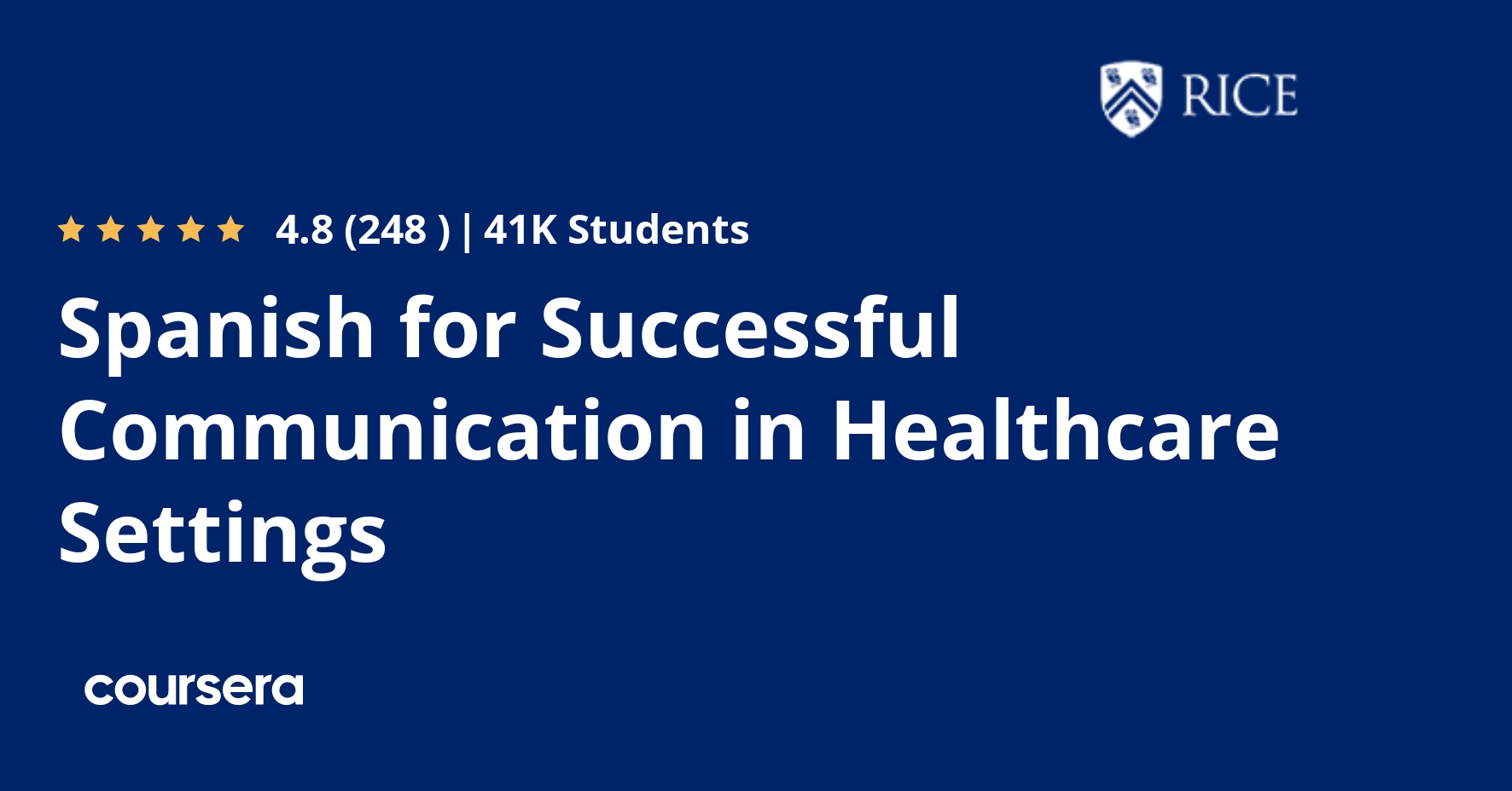 Spanish for Successful Communication in Healthcare Settings Coursya