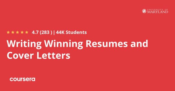 Writing Winning Resumes And Cover Letters Coursya