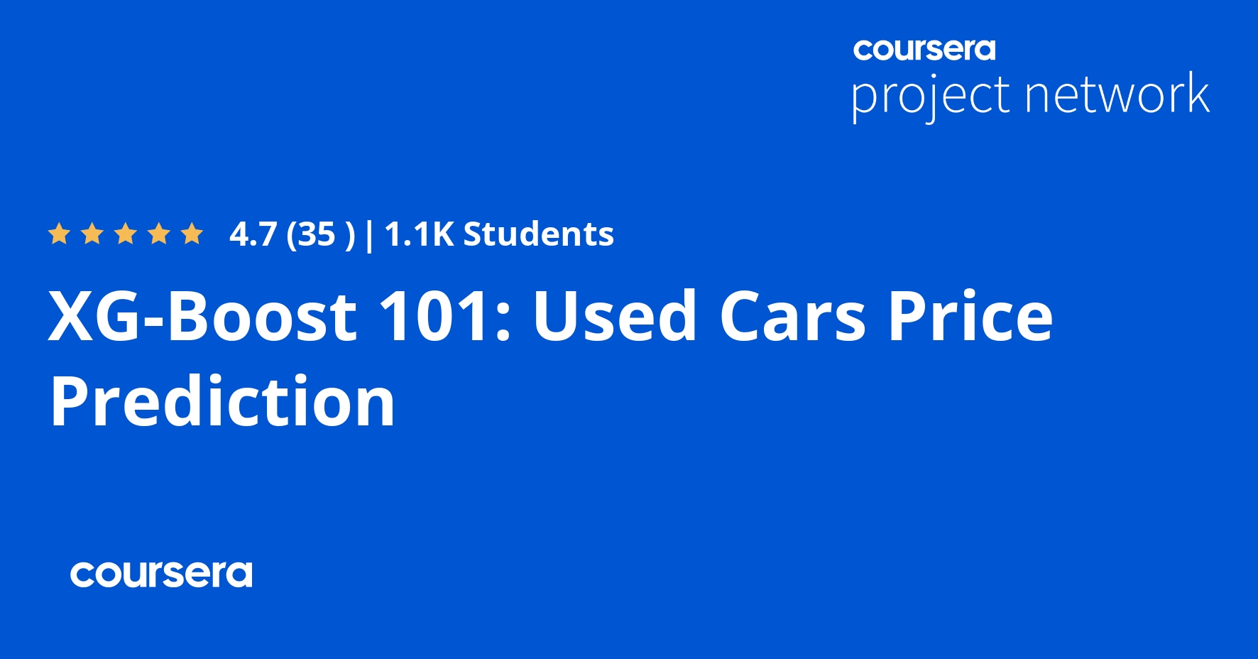 XGBoost 101 Used Cars Price Prediction Coursya